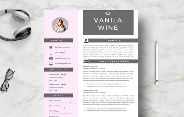 Creative Resume Template 4 Pages ByQuality Resume Free Download