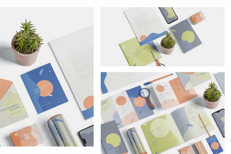 Creativemarket 3 Stationery Mockup Scenes Creativemarket 3 Stationery Mockup Scenes