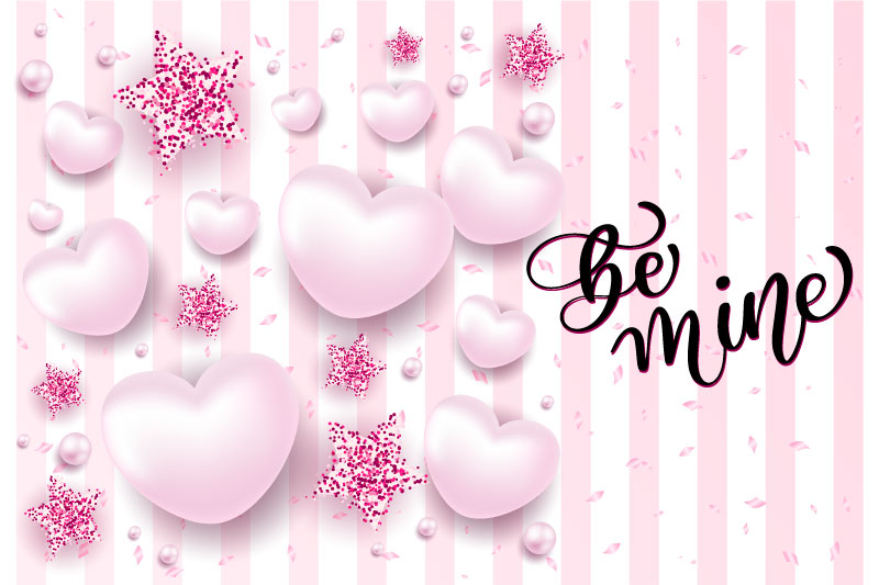Happy valentine day festive sparkle layout template design 3