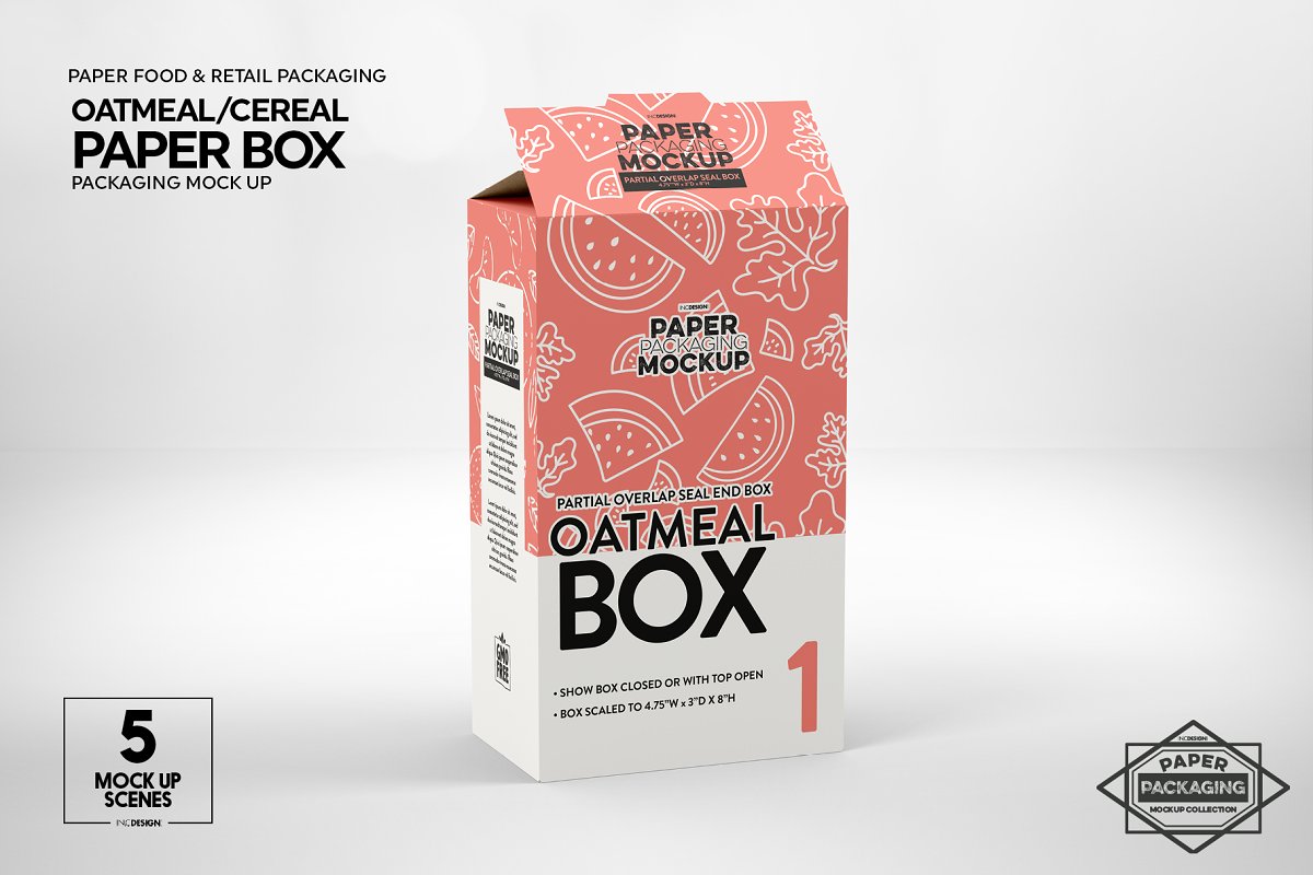 Download Paper Cereal Box Packaging Mockup 4347678 - Free PSD MockUps, Template, Web Themes And More ~ PSDLY