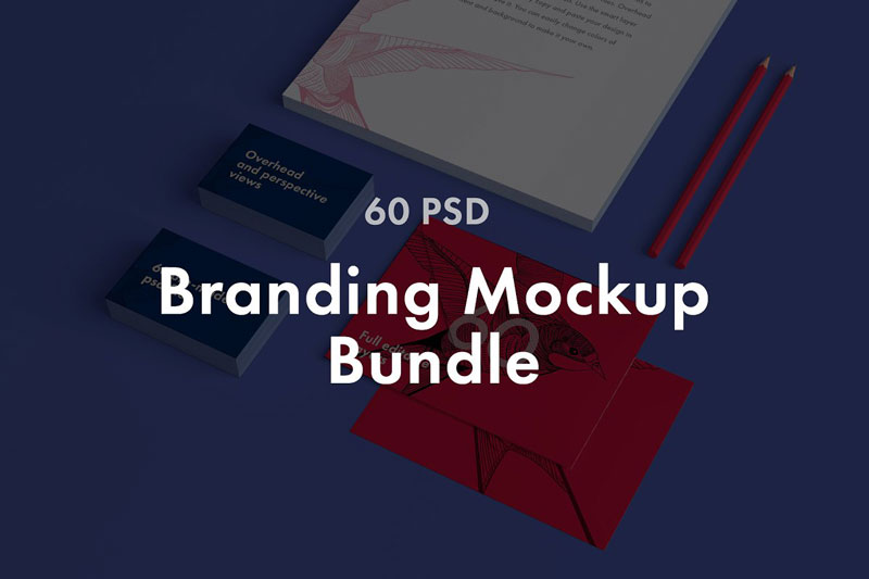60psd Branding Mockup Bundle 1284743