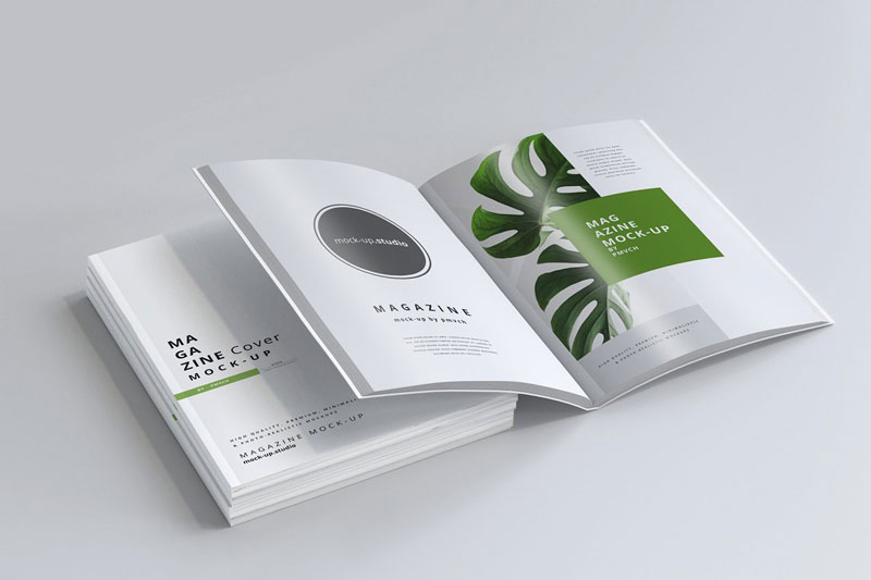 Magazine Cover And Inner Pages Mockups