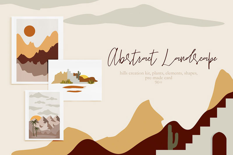 Abstract Landscape Creation Kit 4557397