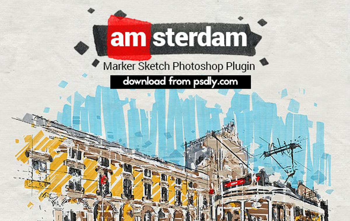 Marker Sketch Toolkit - Amsterdam - Photoshop Plugin 27131257