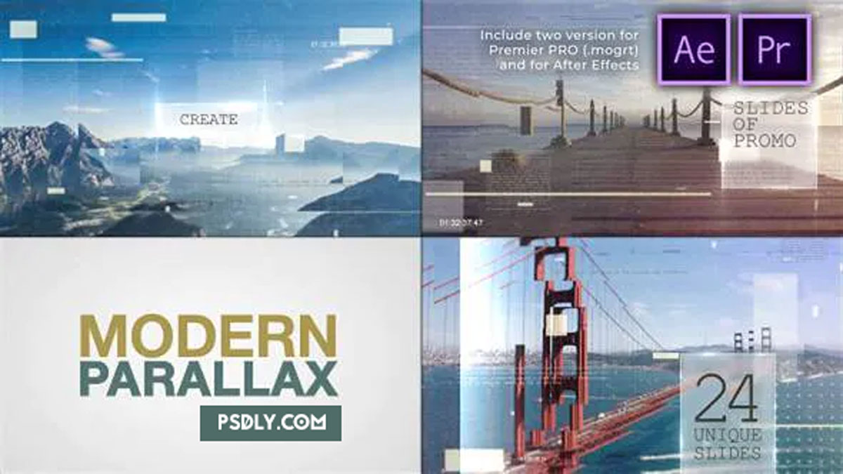 Videohive Modern Parallax Slideshow 27934002