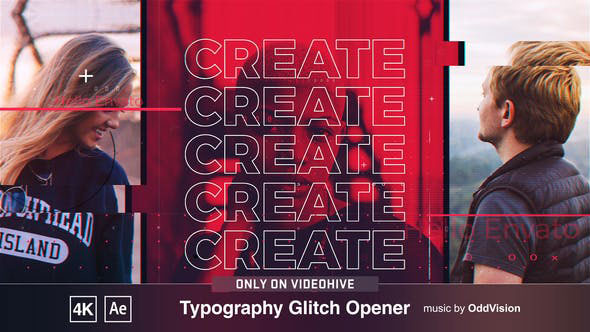 Videohive Typography Glitch Opener 27814367