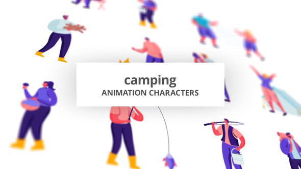 Videohive Camping - Character Set 28672337