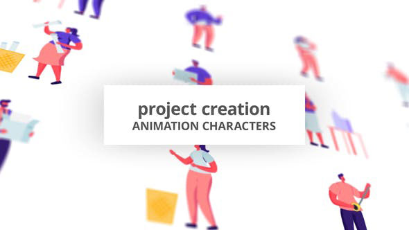 Videohive Project Creation Character Set 28672421