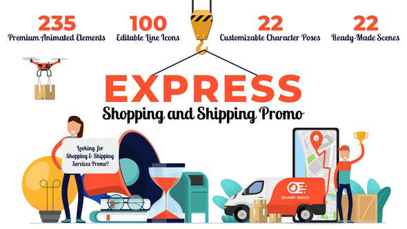 Videohive Express Shopping & Shipping Promo 26851115