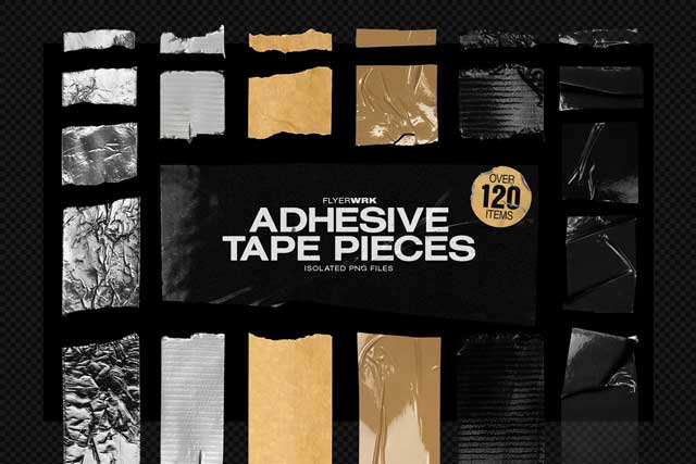 Flyerwrk – Isolated Adhesive Tape pieces