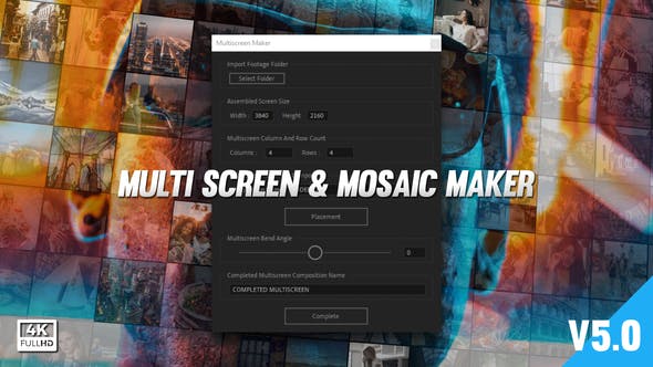Videohive Mosaic & Multiscreen Maker Auto V5 19277984