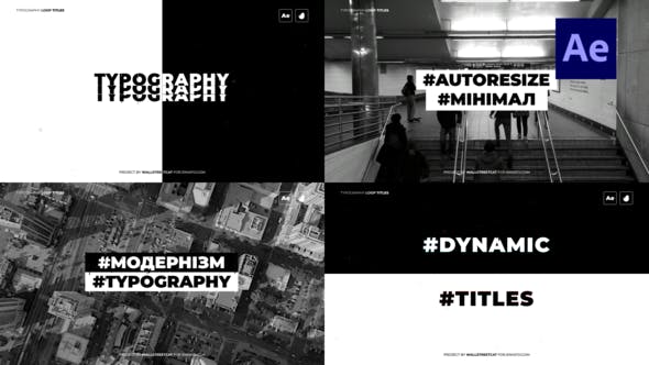 Videohive Loop Typography Titles 31324459