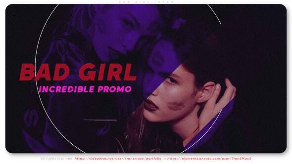 Videohive Bad Girl Intro 31246775