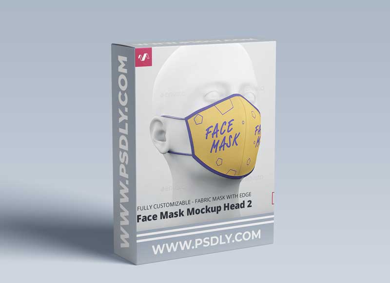 GraphicRiver - Face Mask Mockup Head Fabric 2 30470466