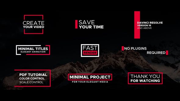 Videohive Titles Pack 29650009