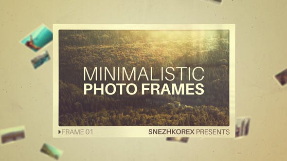 Videohive Minimalistic Photo Frames 21015324