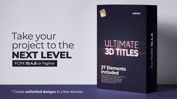Videohive Ultimate 3D Titles for FCPX 31272557