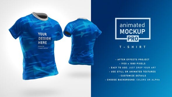 FREE] Videohive Animated Mockup PRO 360 Animated T-shirt Mockup Template  30892735 ( ͡° ͜ʖ ͡°)