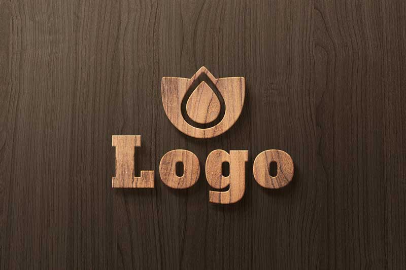 Download Free Wood Logo Mockup Ê–