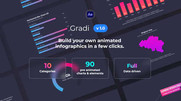 Videohive Gradi Gradient Infographics 32098103