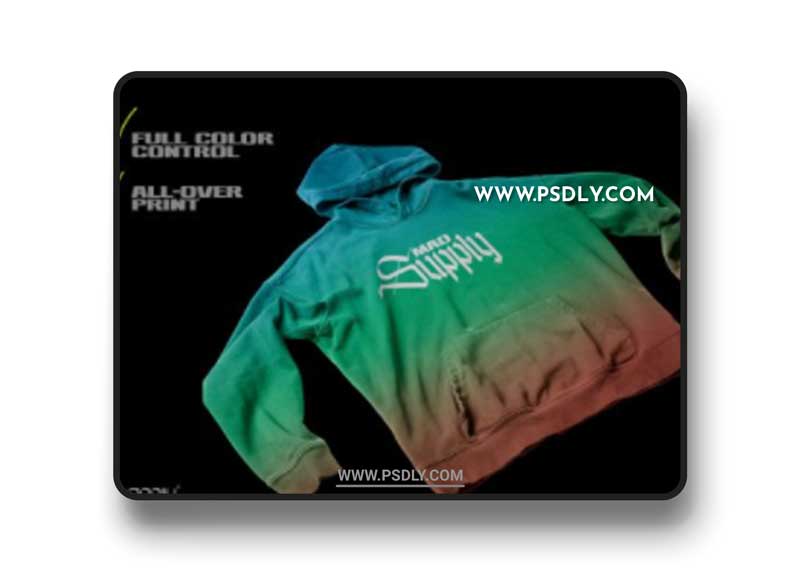 CreativeMarket - Vintage Pullover Hoodie Mockup 5927983