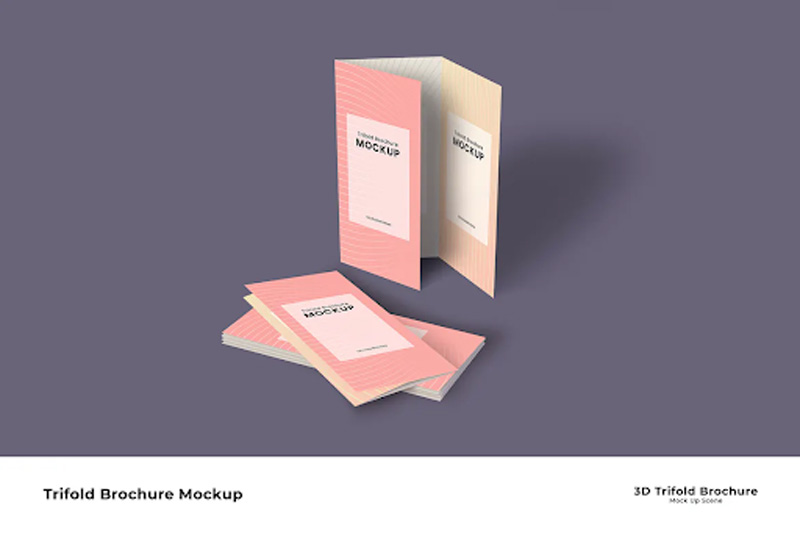 Trifold Brochure Mockup 7UAUDZD