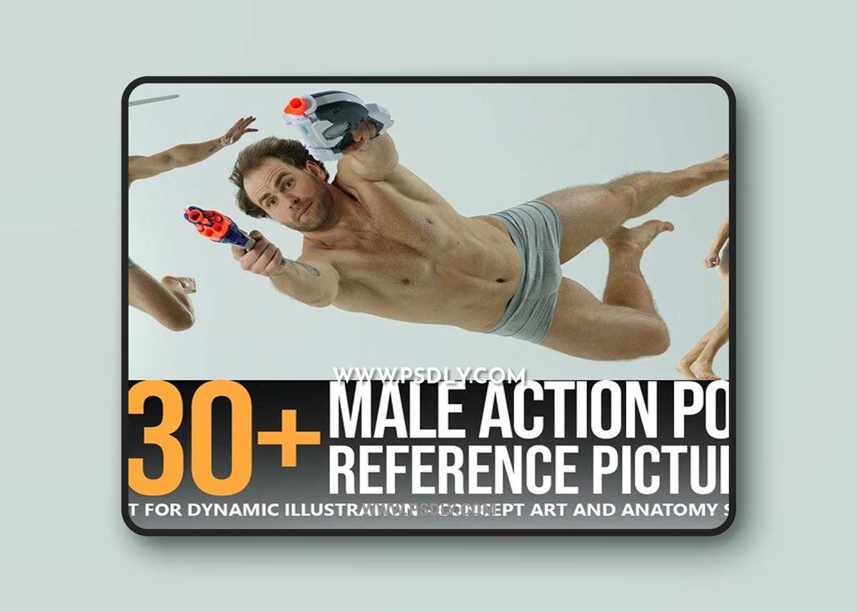 Website - 600 + DYNAMIC CHARACTER MALE REFERENCE PICTURES [Action Poses +  Dance Poses]