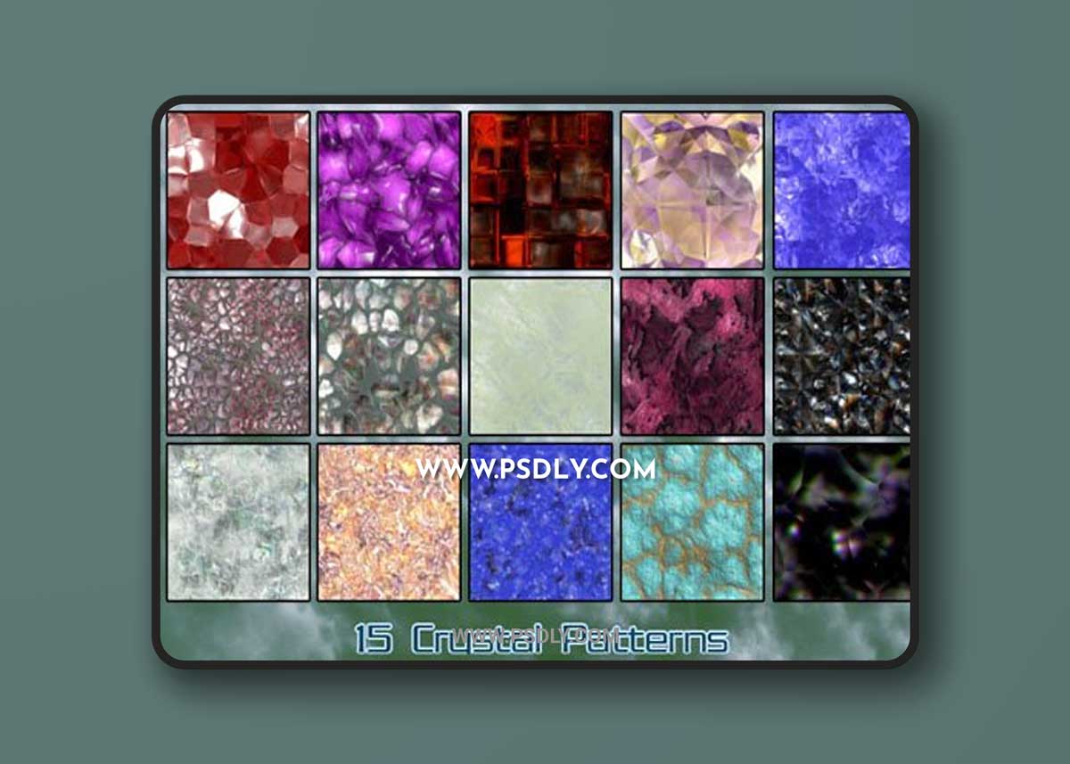 15 Seamless Crystal Patterns for Photoshop