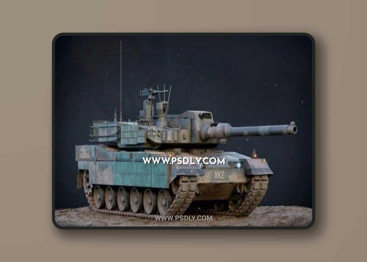 K2 BlackPanther Korea Tank 3D Model