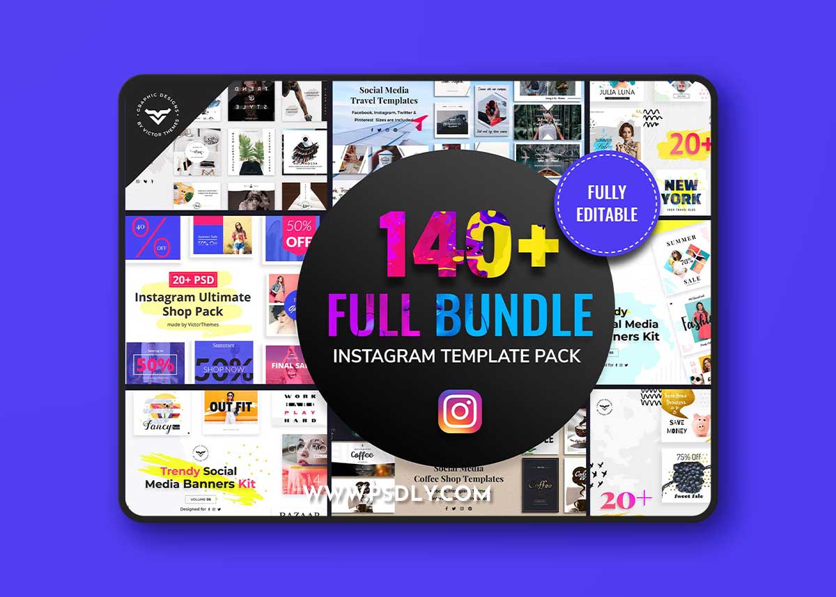 Instagram Post Templates Full Bundle