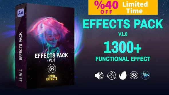 Videohive - Effects Pack V1.0 - Transitions Effects Footages and Presets - 45891082