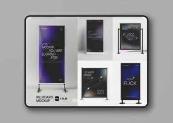 Mockupcloud - Street Sign Board Stand Mockup