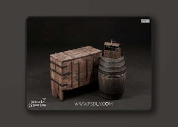 Medieval Props Vol. 4 - Wooden Chests (5.4 - 5.6)