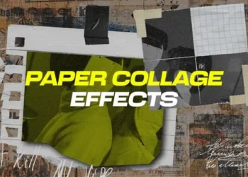 Videohive Retro Paper Collage Motion Effects 61891524