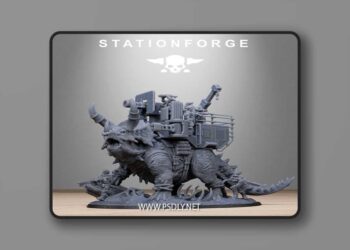 GrimGuard Jungle Fighters Triceratank – 3D Print Model