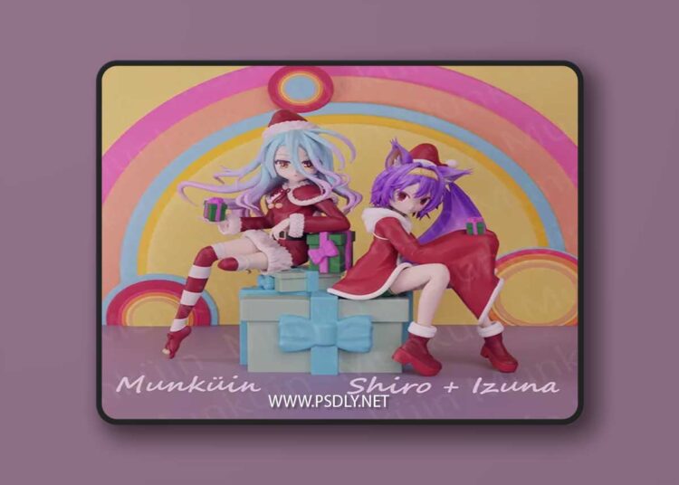 Munkuin – Shiro – Izuna Christmas – 3D Print Model STL 1 Munkuin – Shiro – Izuna Christmas – 3D Print Model STL